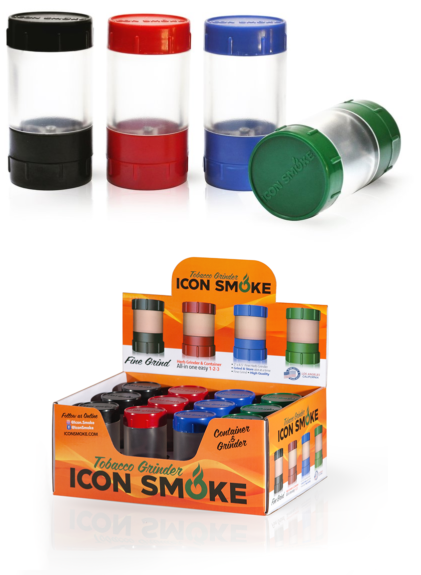 Icon Smoke Tobacco Container Grinder (50mm)
