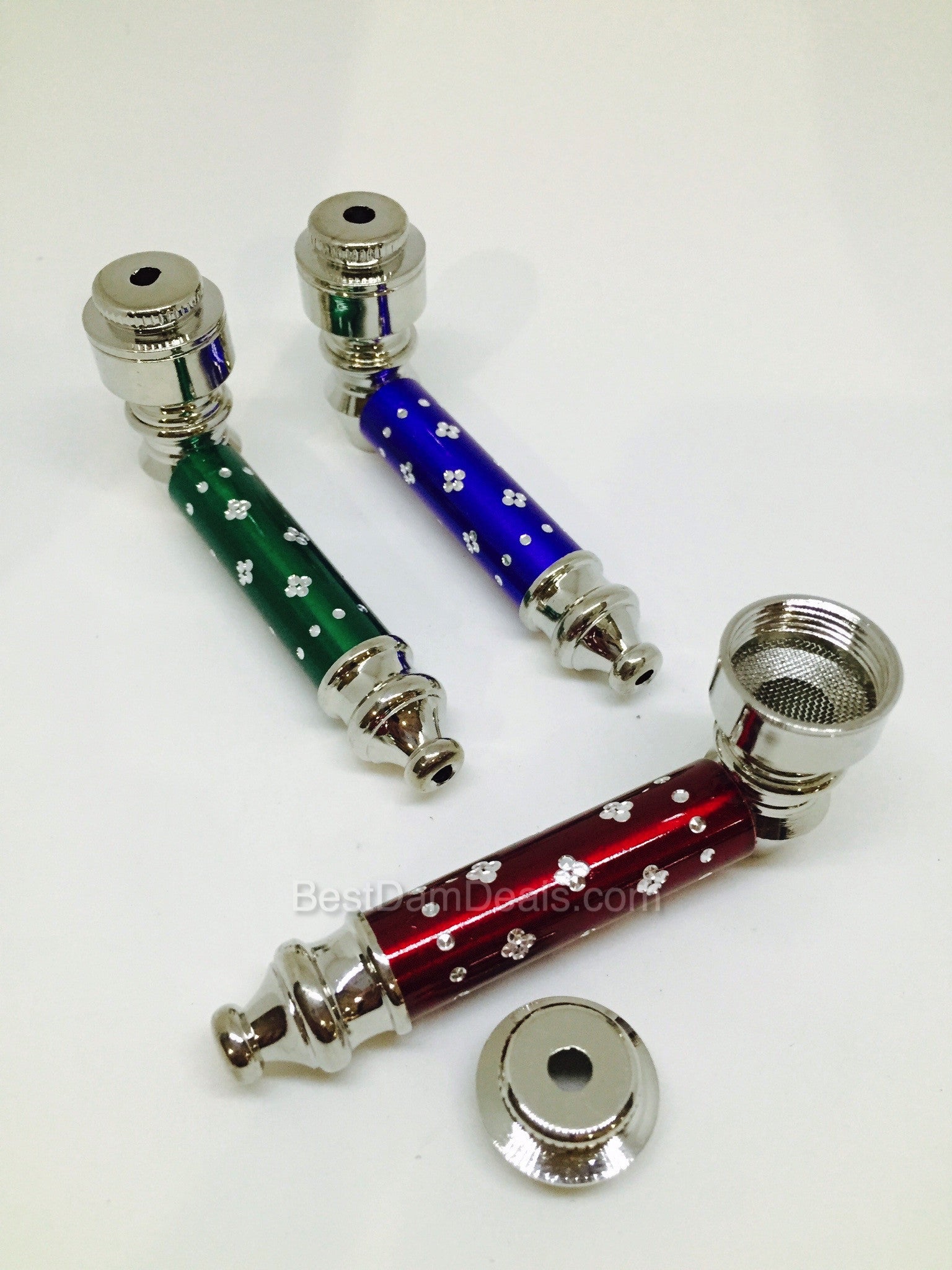 Small Rhinestone Pipe