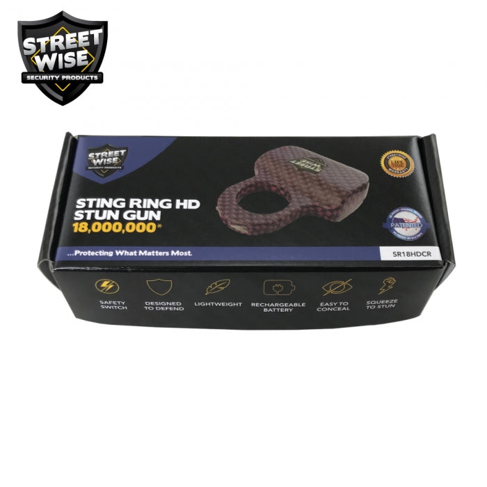 Streetwise Sting Ring 18,000,000 HD Stun Gun Rose