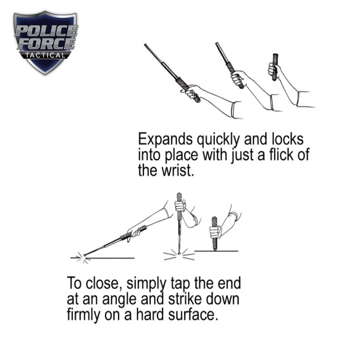 21 Inch Expandable Metal Baton