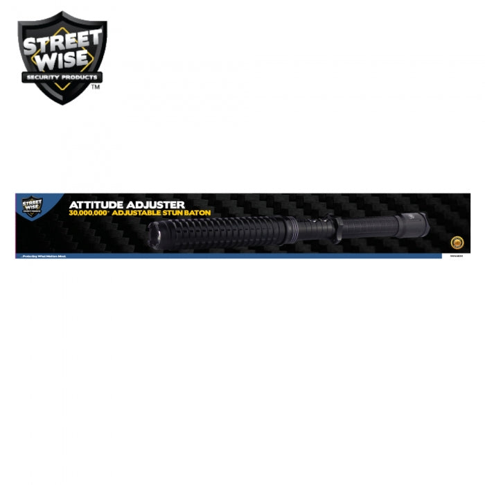 Streetwise Attitude Adjuster 30,000,000 Stun Baton Flashlight