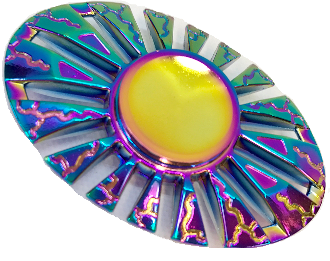 Rainbow Oval Fidget Spinner