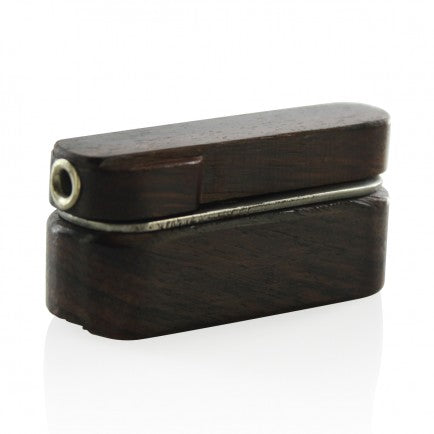 Cherry Wood Metal Twist Pipe w/ Storage