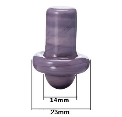 Universal Colored Glass UFO Carb Cap Dome