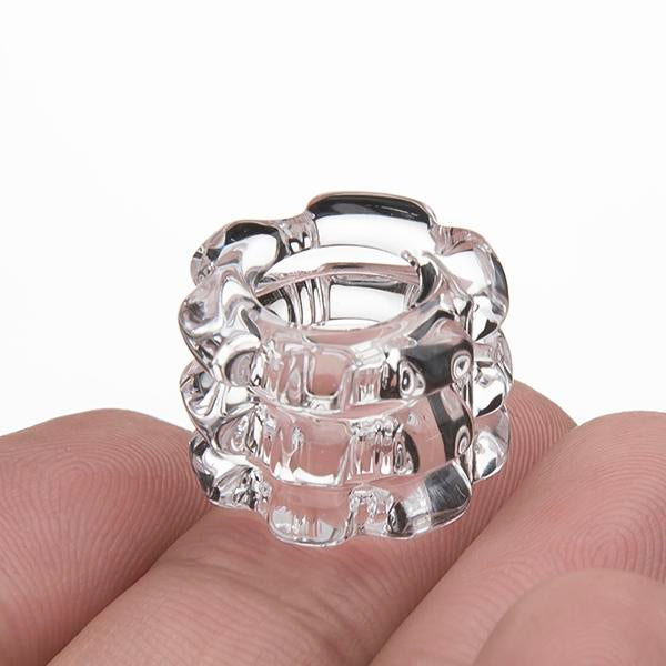 14mm Male Quartz Banger w/ Removable Diamond Knot + Free Carb Cap