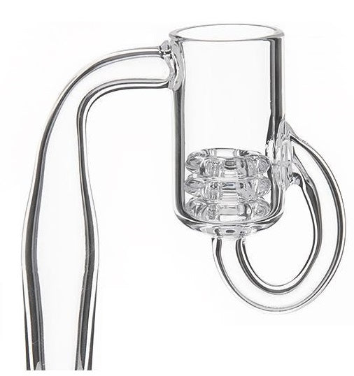 14mm Female Quartz Banger w/ Removable Diamond Knot + Free Carb Cap