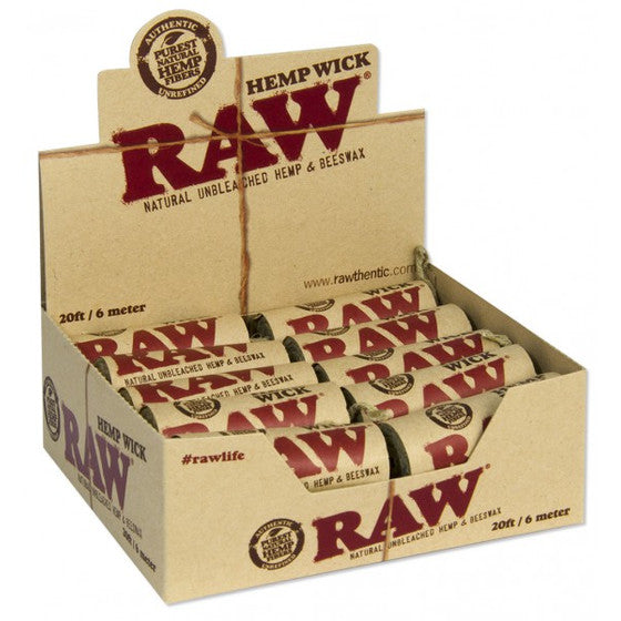 Raw® Hempwick 20ft (20 pack)