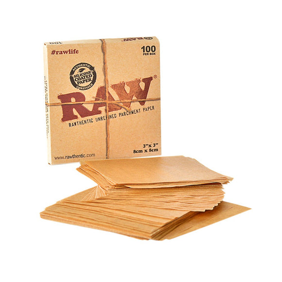 Raw Parchment Squares 3x3 - 100 Per Box