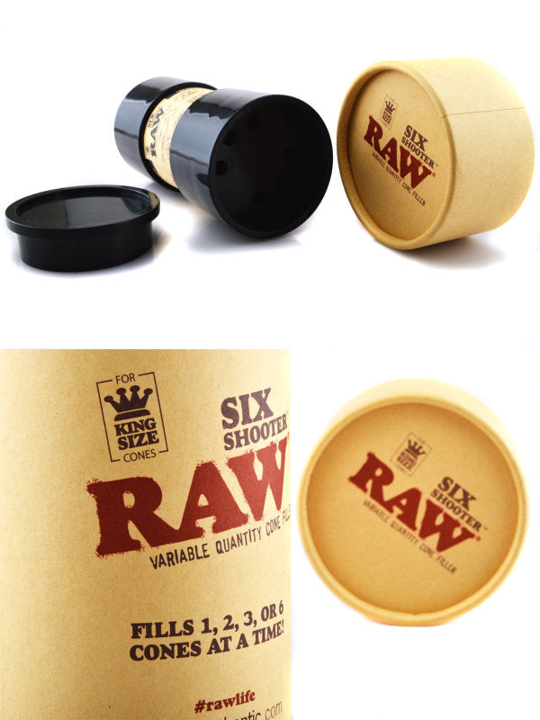 Raw Six Shooter King Size Cone Filler