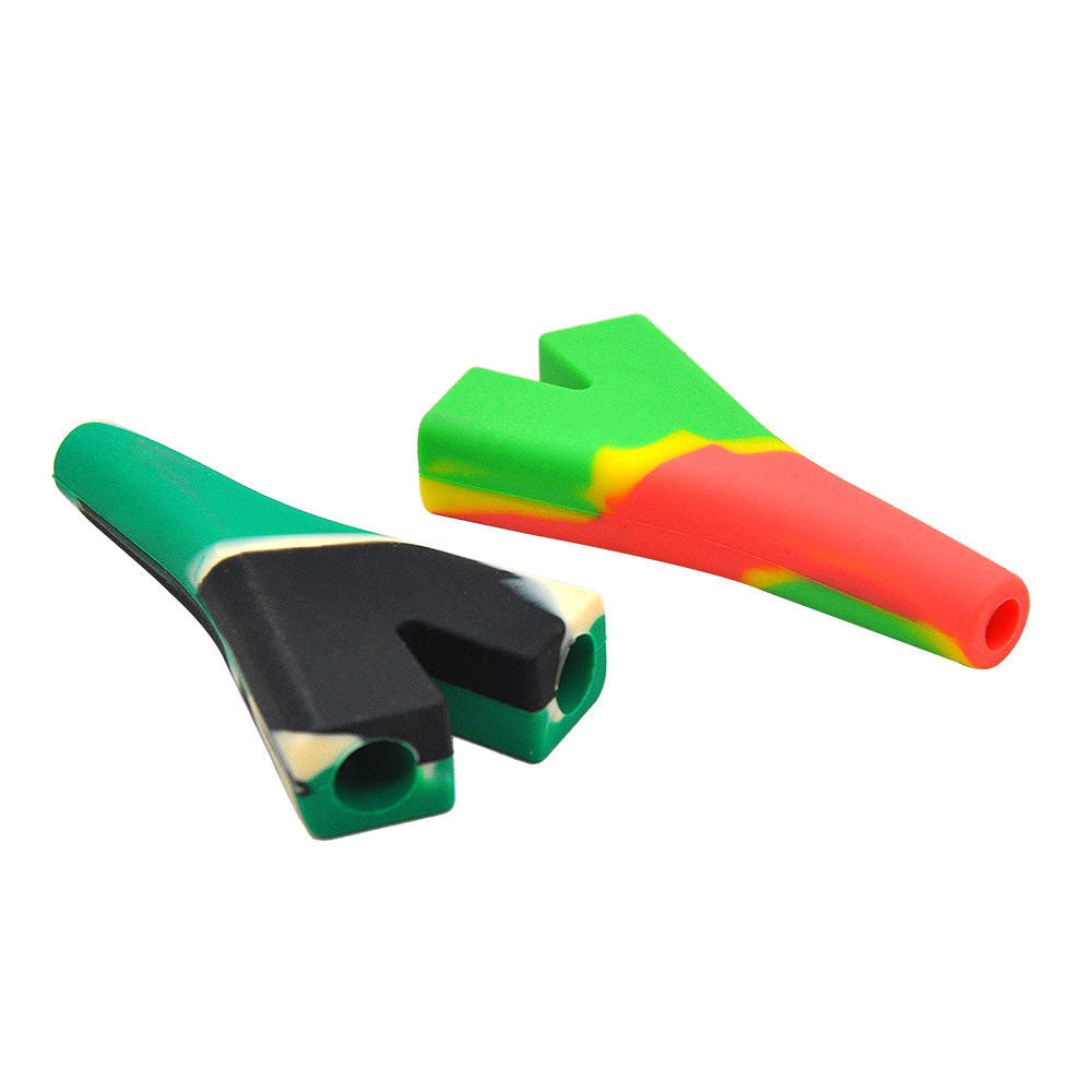 Silicone Double Barrel Cigarette Holder