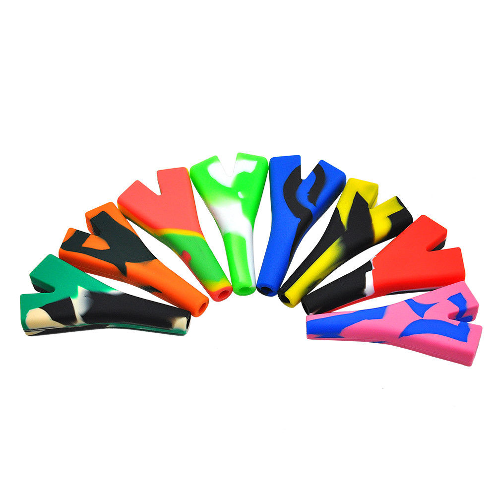 Silicone Double Barrel Cigarette Holder