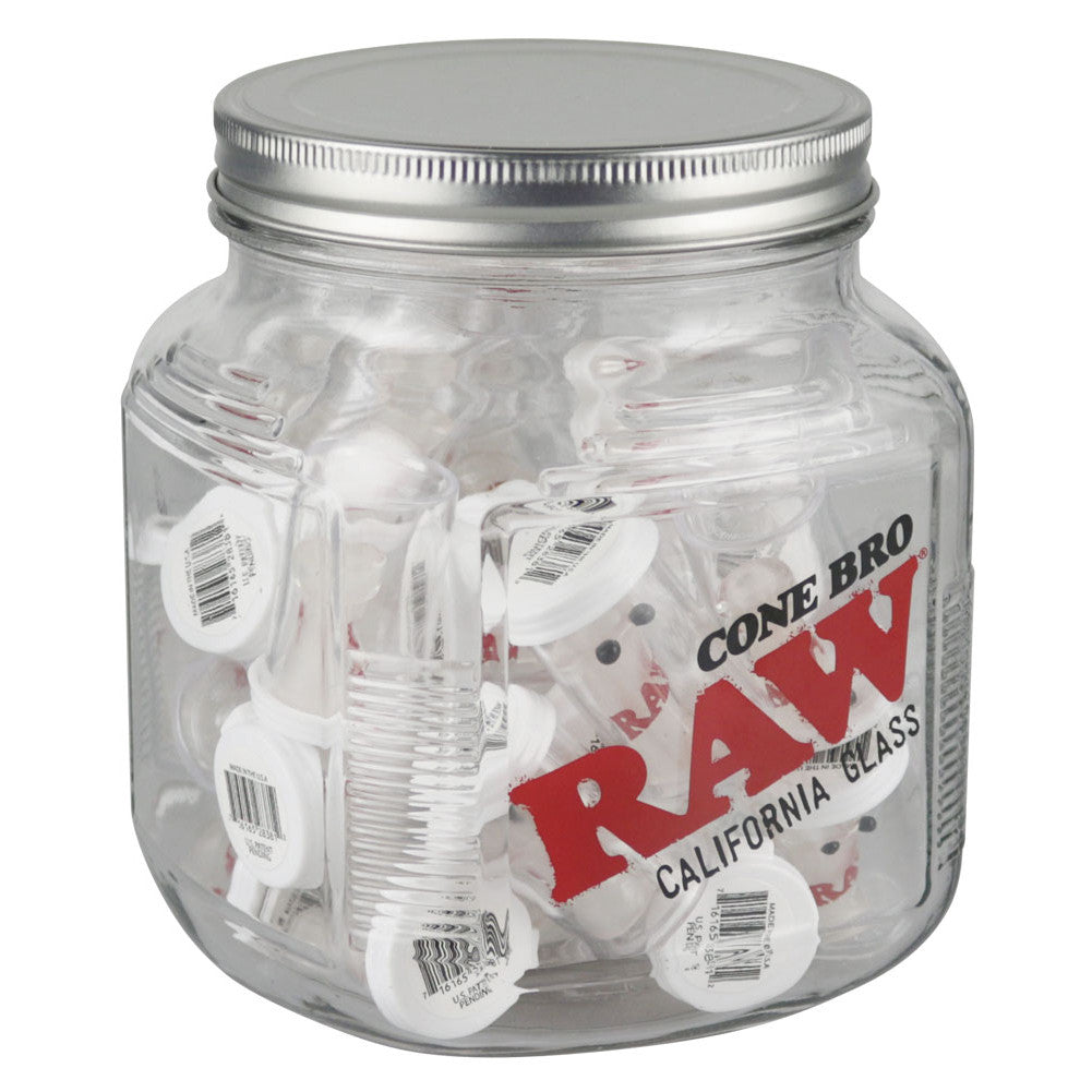 Raw Cone Bro Glass Tip - 30ct Jar