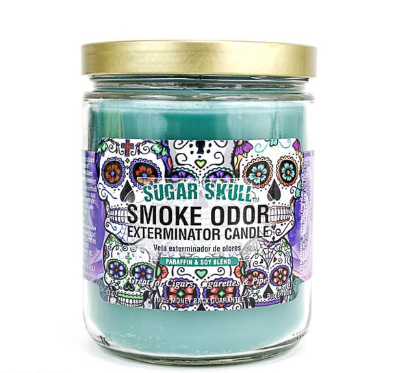 Smoke Odor Exterminator Candle 13oz Sugar Skull