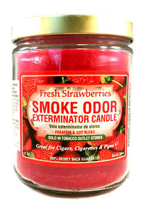 Smoke Odor Exterminator Candle 13oz Fresh Strawberries
