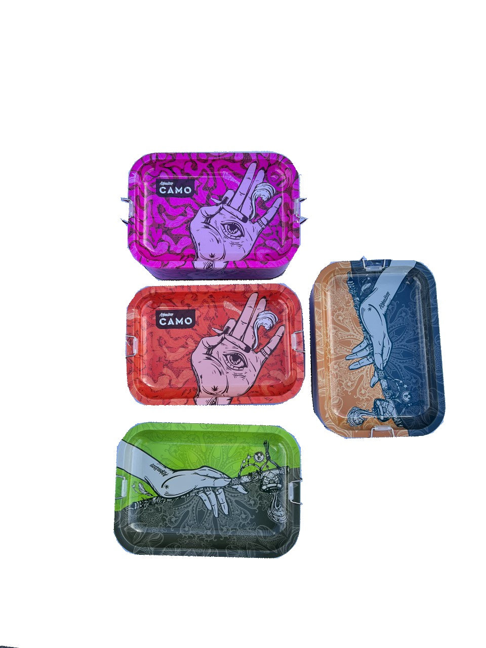 ROLLING METEL BOX + BOX OF AFGHAN HEMP BLUNT WRAPS