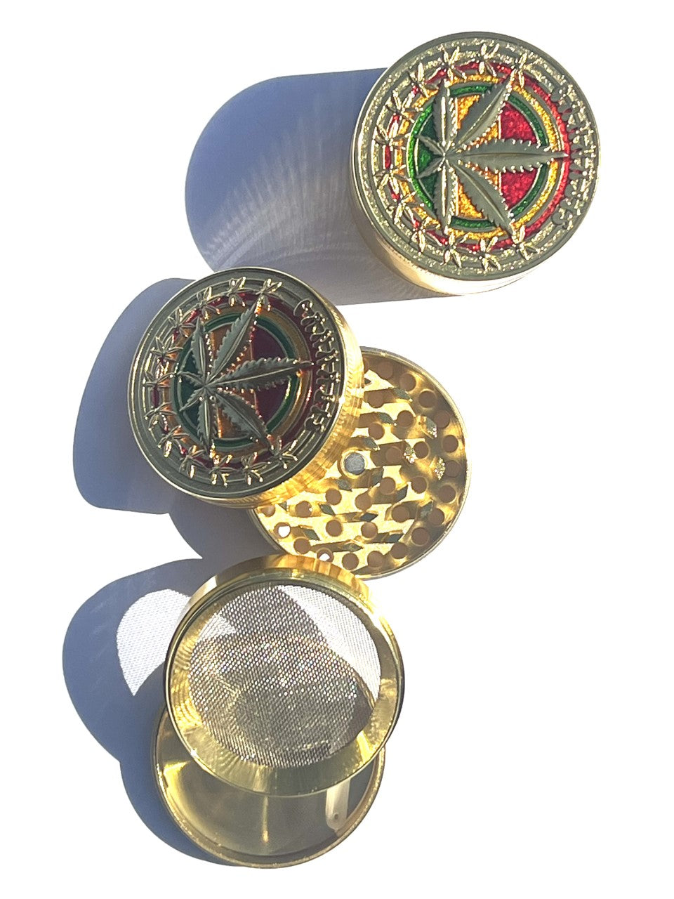 55MM METAL GOLD LEAF GRINDER BOX OF 12CT