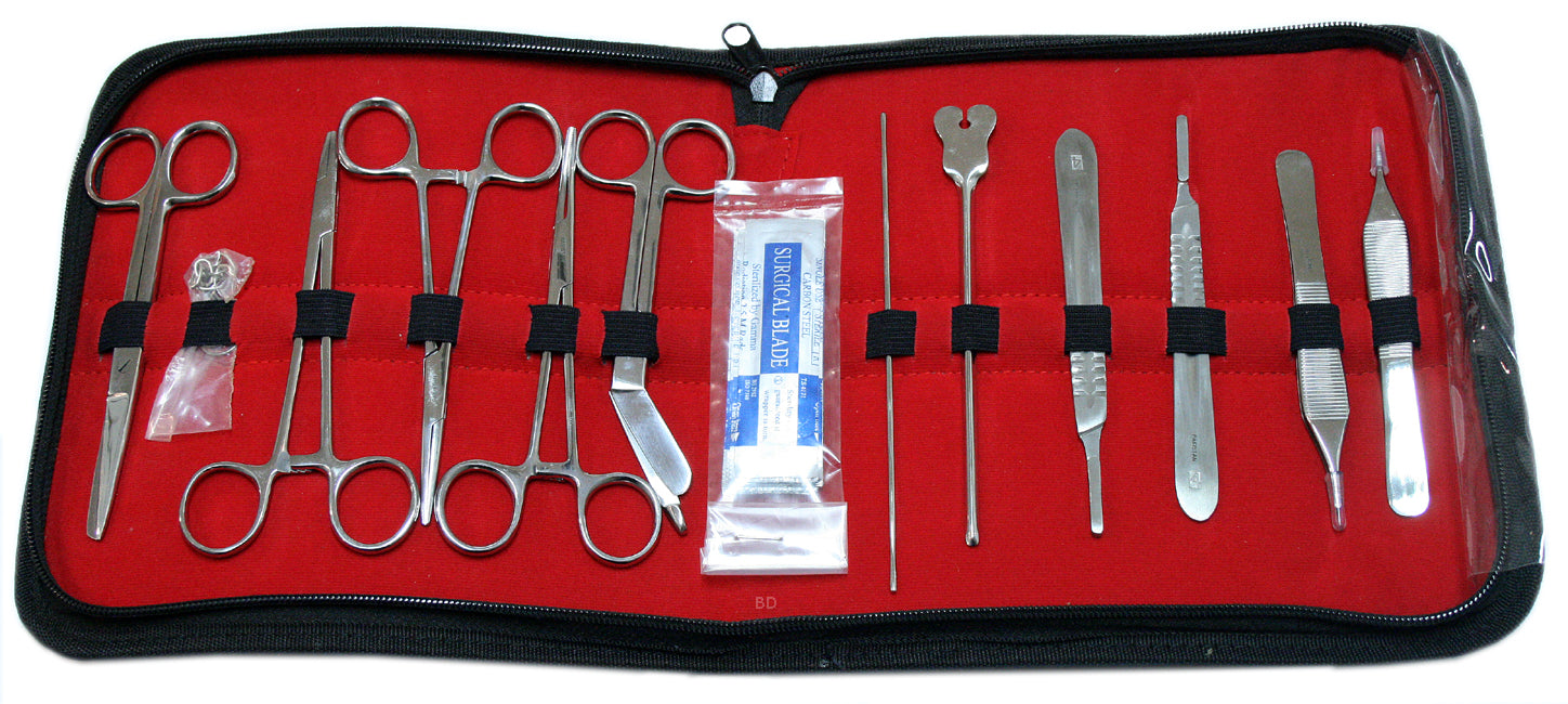 18 Pcs of Minor Surgery Set Surgical Instruments kit Stainless Steel