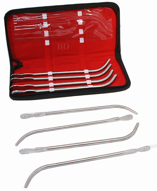 8 Pc Van Buren Urethral Sounds With A Carrying Case