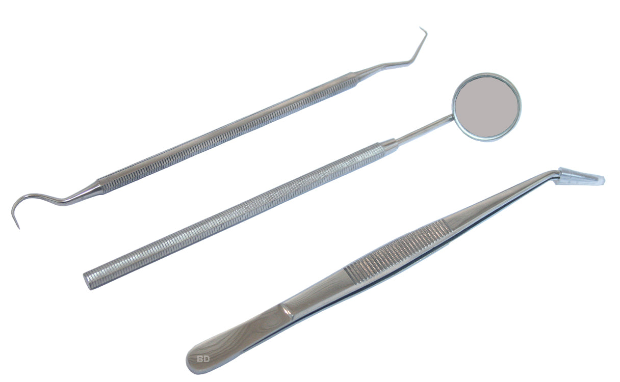 3 pc Dental Instruments set Stainless Steel
