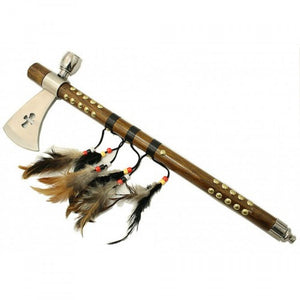 19" Cross Shape Indian Axe Feather