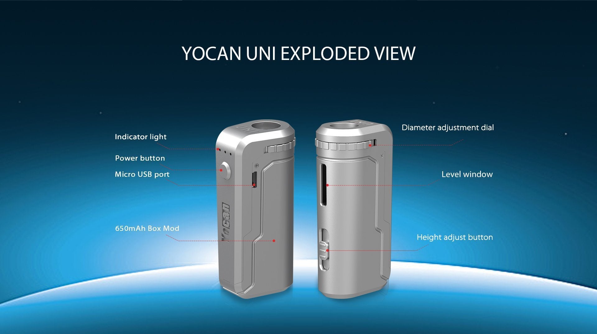 Golden Yocan Uni Universal Portable Box Mod