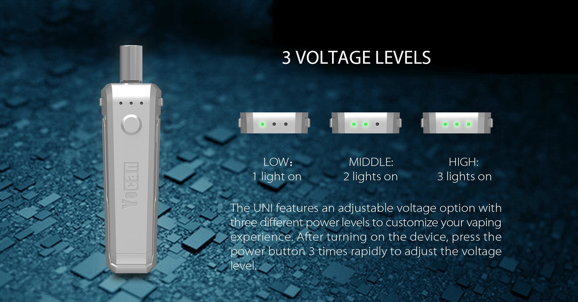 Golden Yocan Uni Universal Portable Box Mod