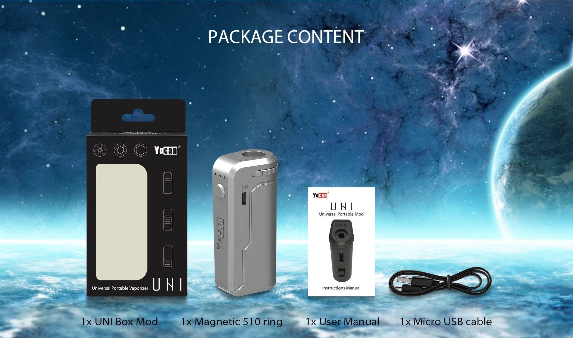 Golden Yocan Uni Universal Portable Box Mod