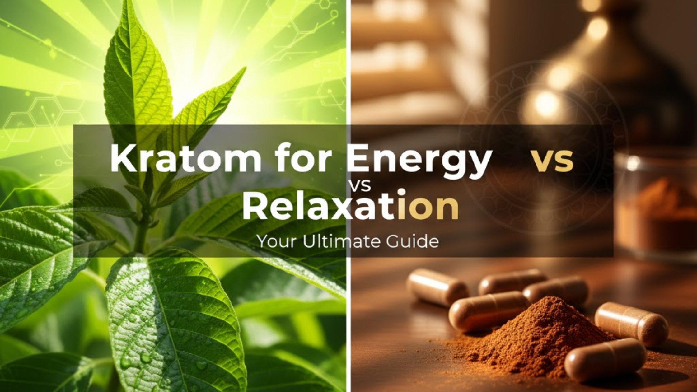 Kratom for Energy vs Kratom for Relaxation – Which Strain Should You Choose?