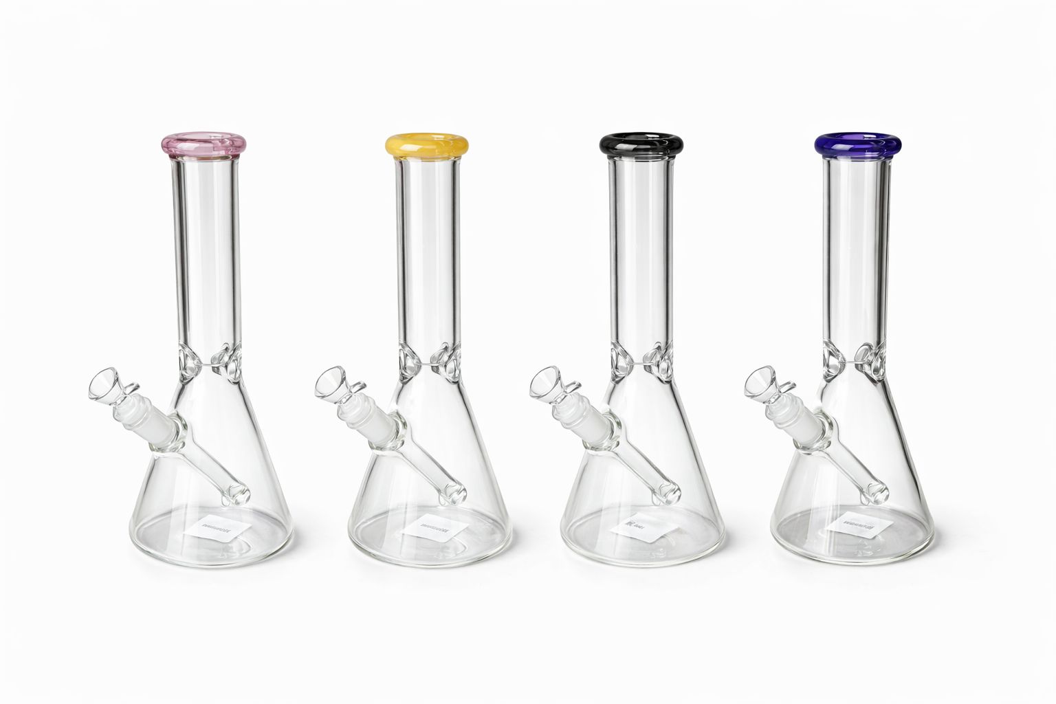 9.5" clear Amiri color tip waterpipe