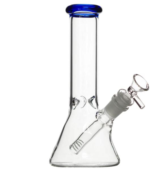 8" COLOR TIP BEAKER BASE WATER PIPE