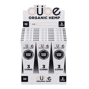 DUBE ORGANIC HEMP CONES KING - 3 CONES - 24 COUNT DISPLAY