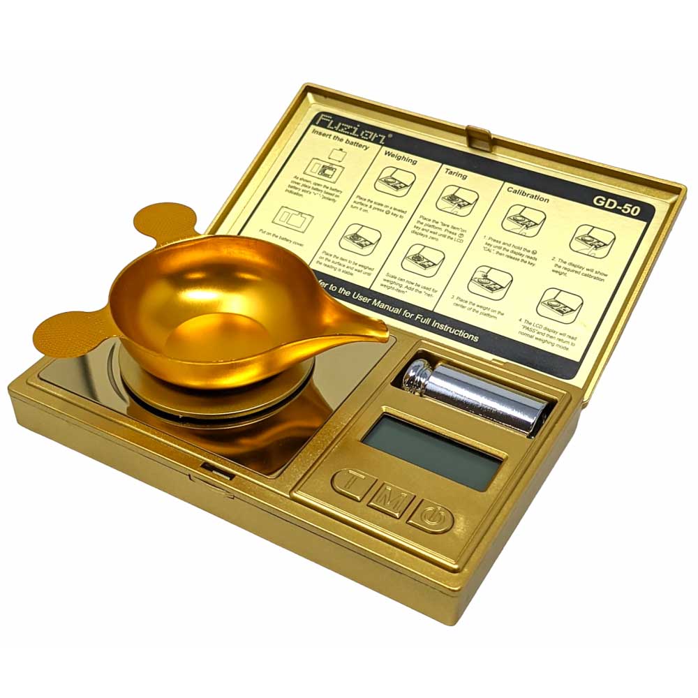 FUZION Digital Pocket Scale- GD-50 -50G X 0.001G GOLD