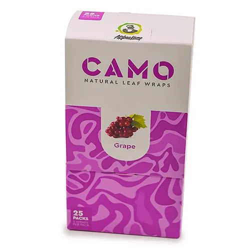 Camo Natural Leaf Wraps - Grape