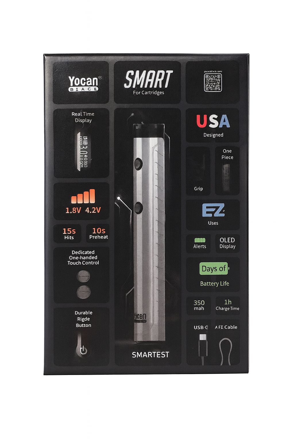 Yocan Black SMART 510 Battery