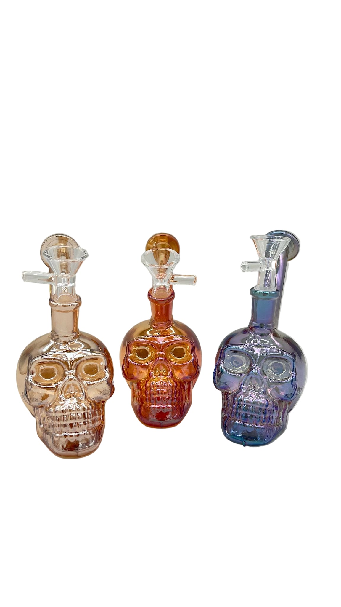 Mini Skull Glossy Water Pipe