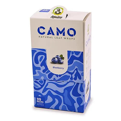 Camo Natural Leaf Wraps - Blueberry