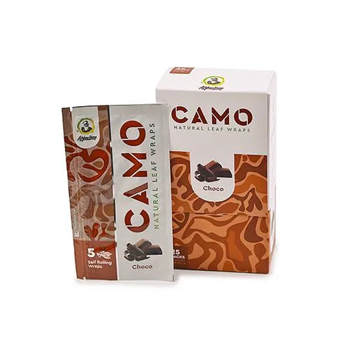 Camo Natural Leaf Wraps - Choco
