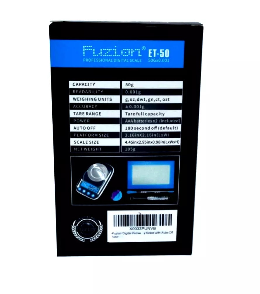 Fuzion ET-50 Professional Digital Scale- 50G X 0.001 G