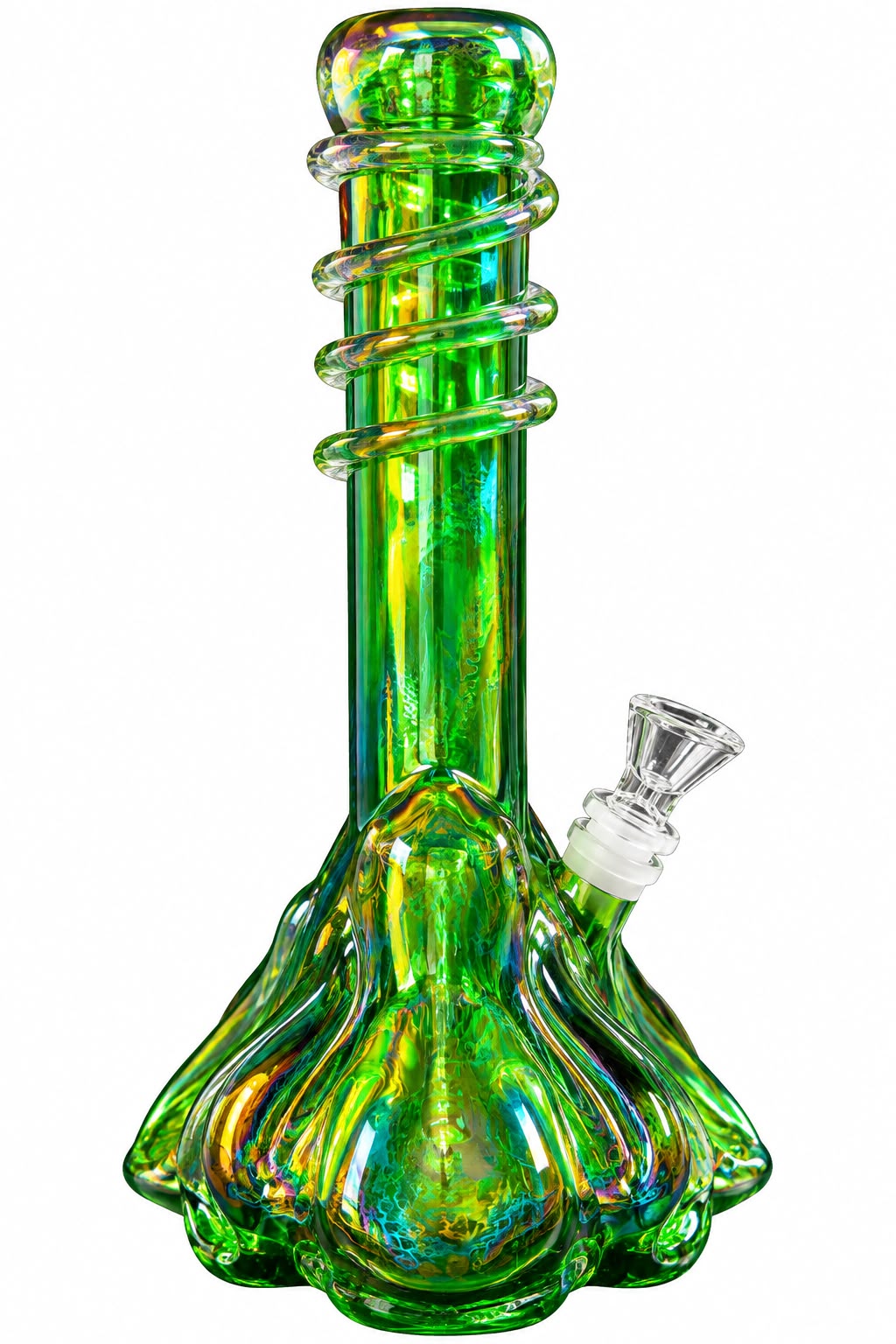 Glass Water Pipe with Glow in the Dark 2