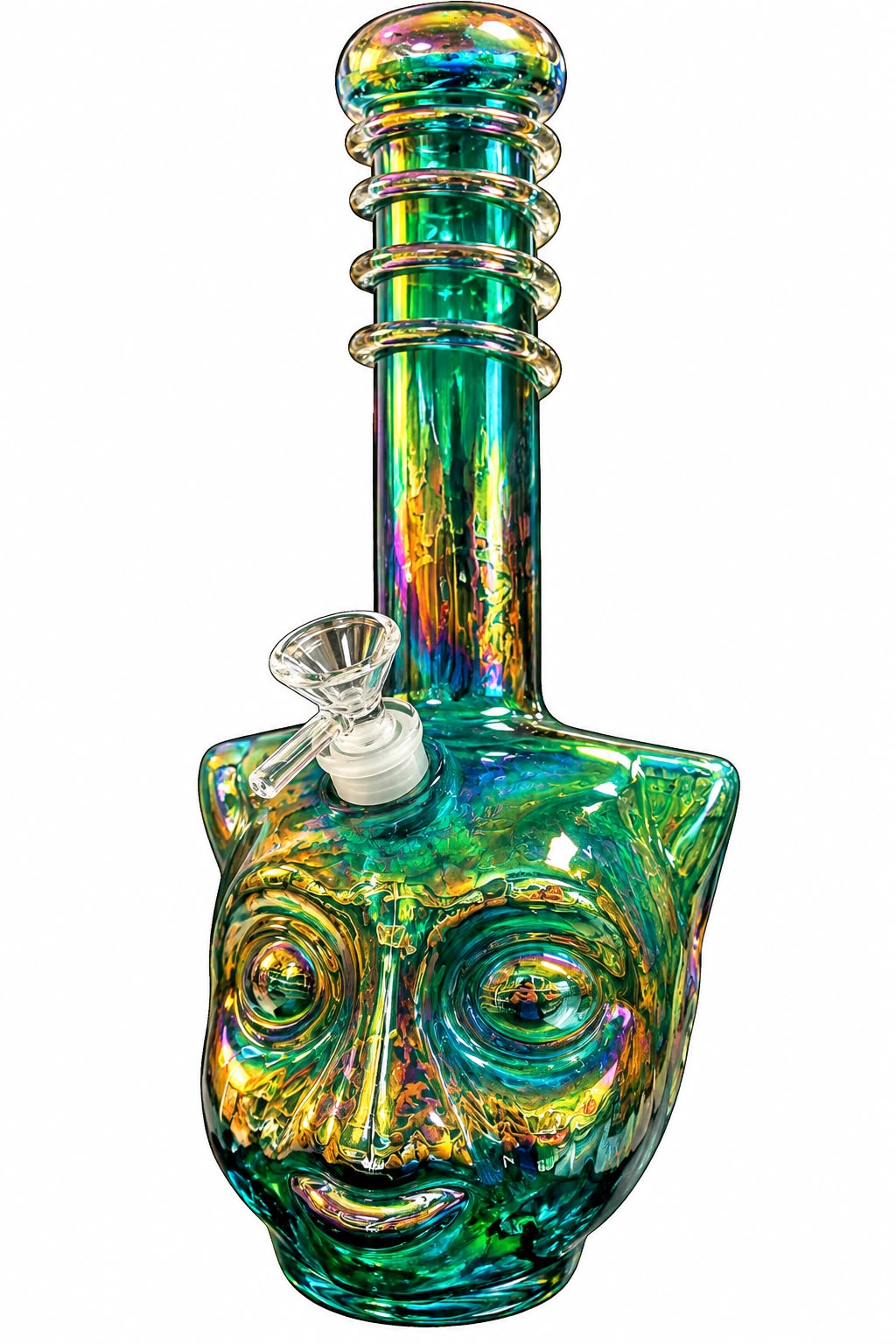 Glass Water Pipe with Glow in the Dark 3