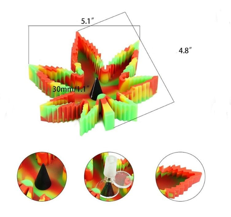 Silicone Poker Ashtray Leaf