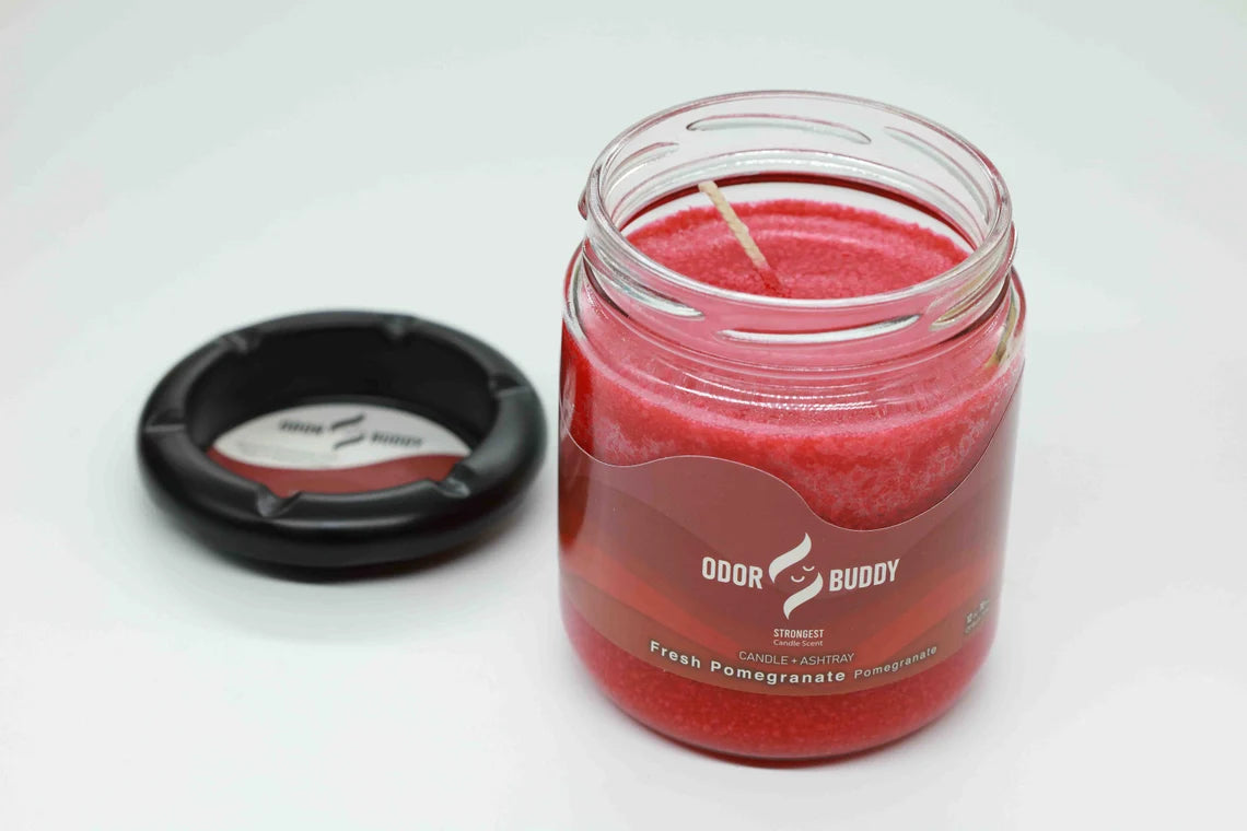 Odor Eliminator Candles with Ash Tray Lid- Sweet Smelling Candles