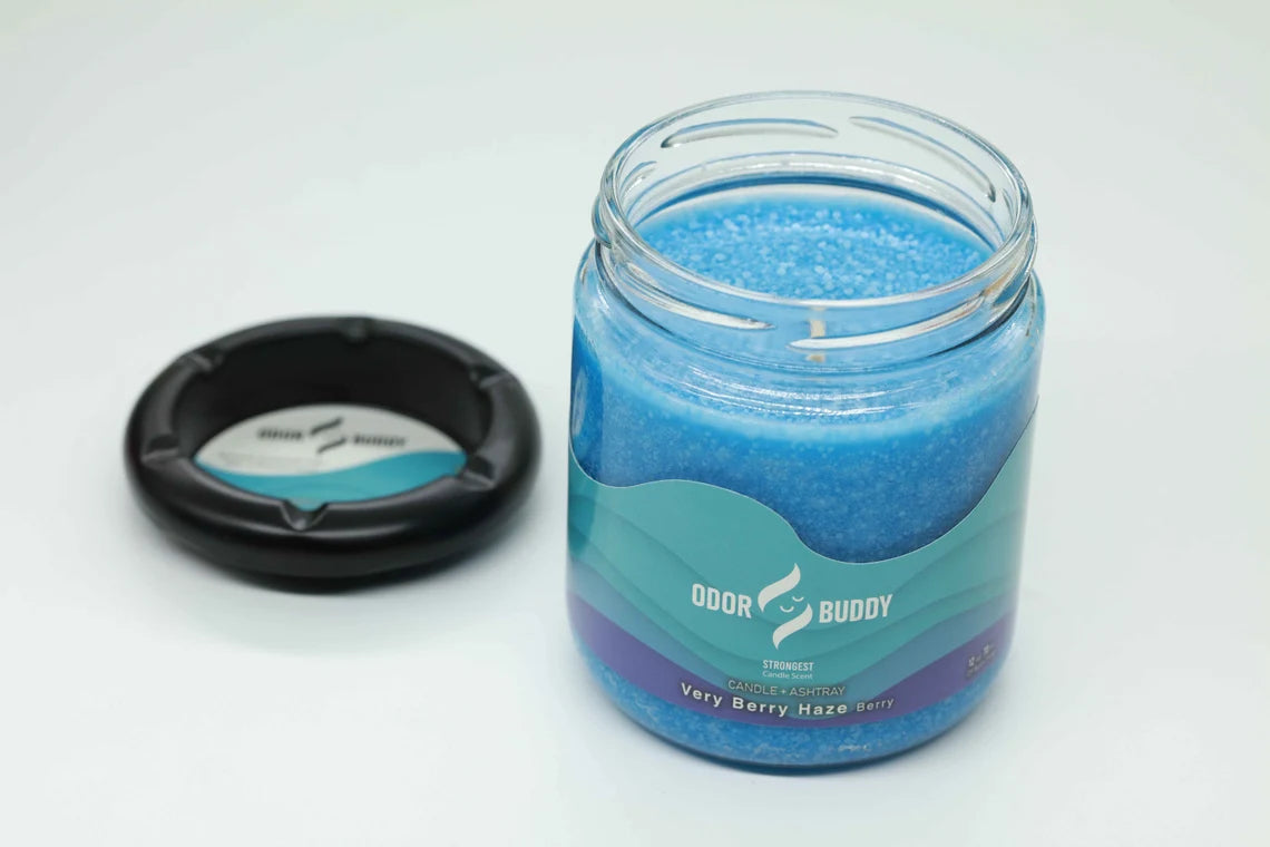 Odor Eliminator Candles with Ash Tray Lid- Sweet Smelling Candles