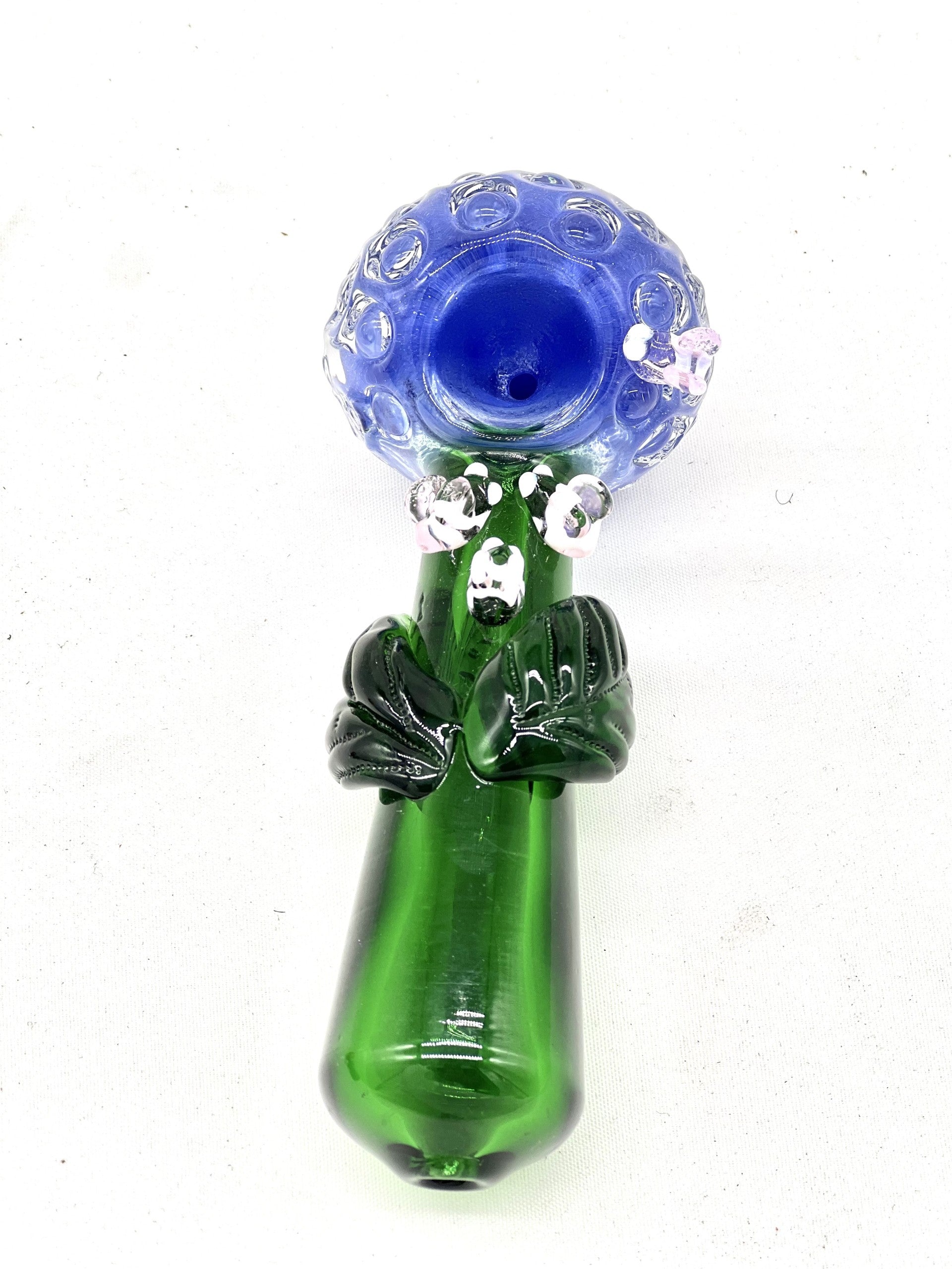 Flower with bee Art Glass  Hand pipe