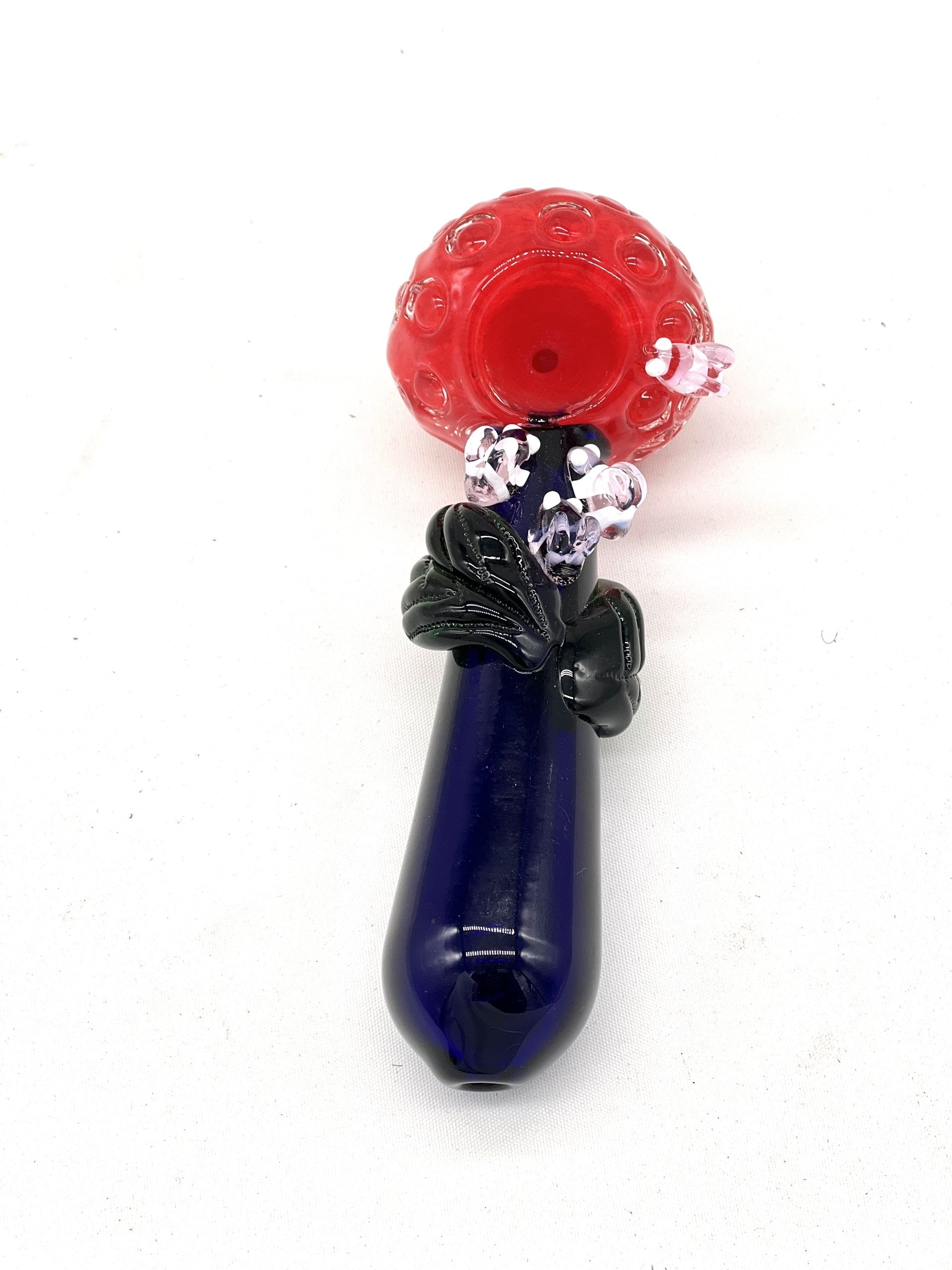 Flower with bee Art Glass  Hand pipe