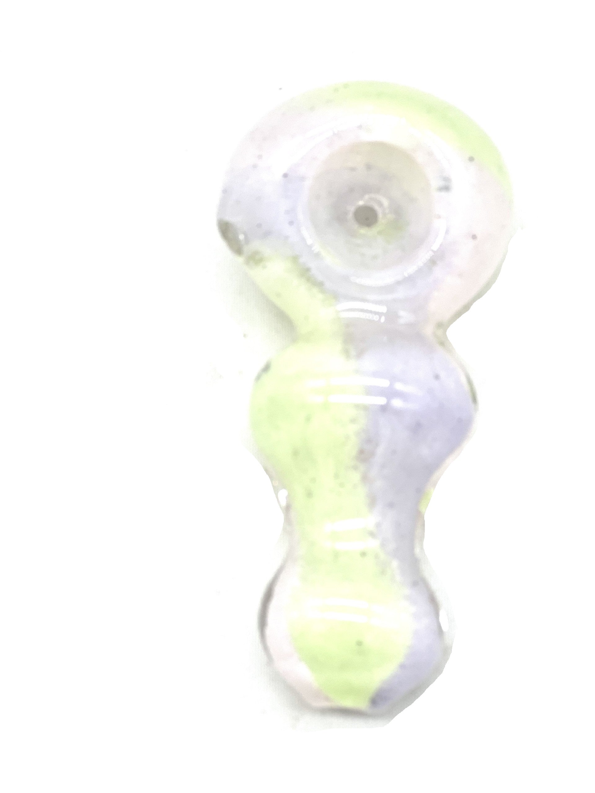 4" X 2" 2 Ring Glass Hand Pipe