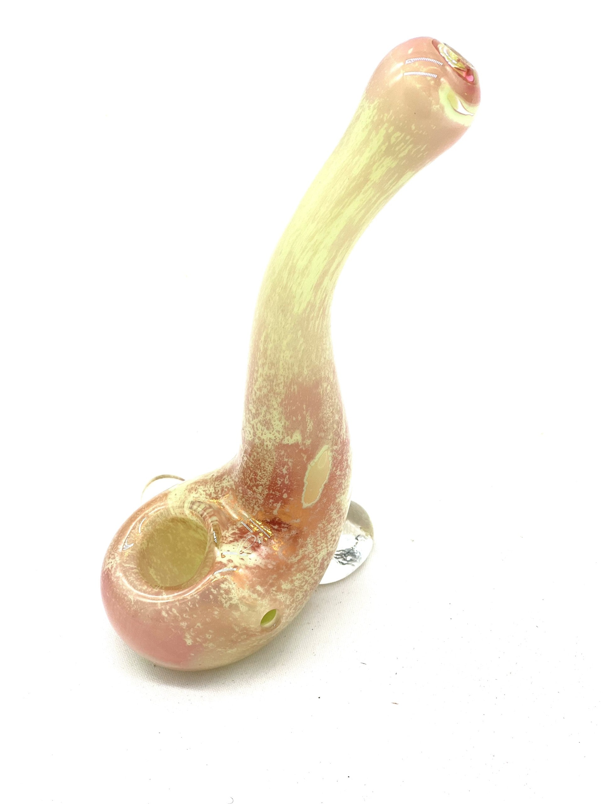 6.5" Pink Fumed Sherlock Hand Pipe