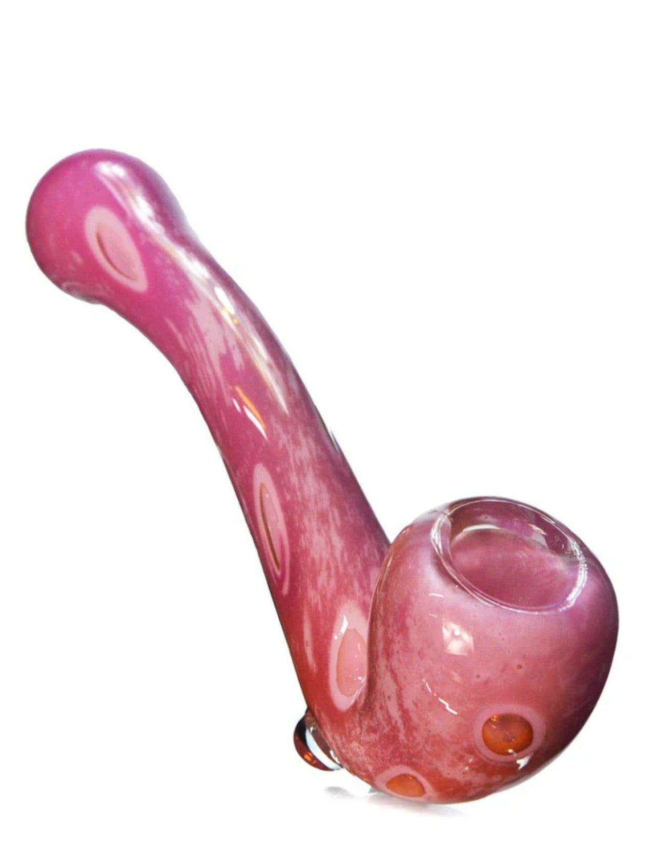 6.5" Pink Fumed Sherlock Hand Pipe