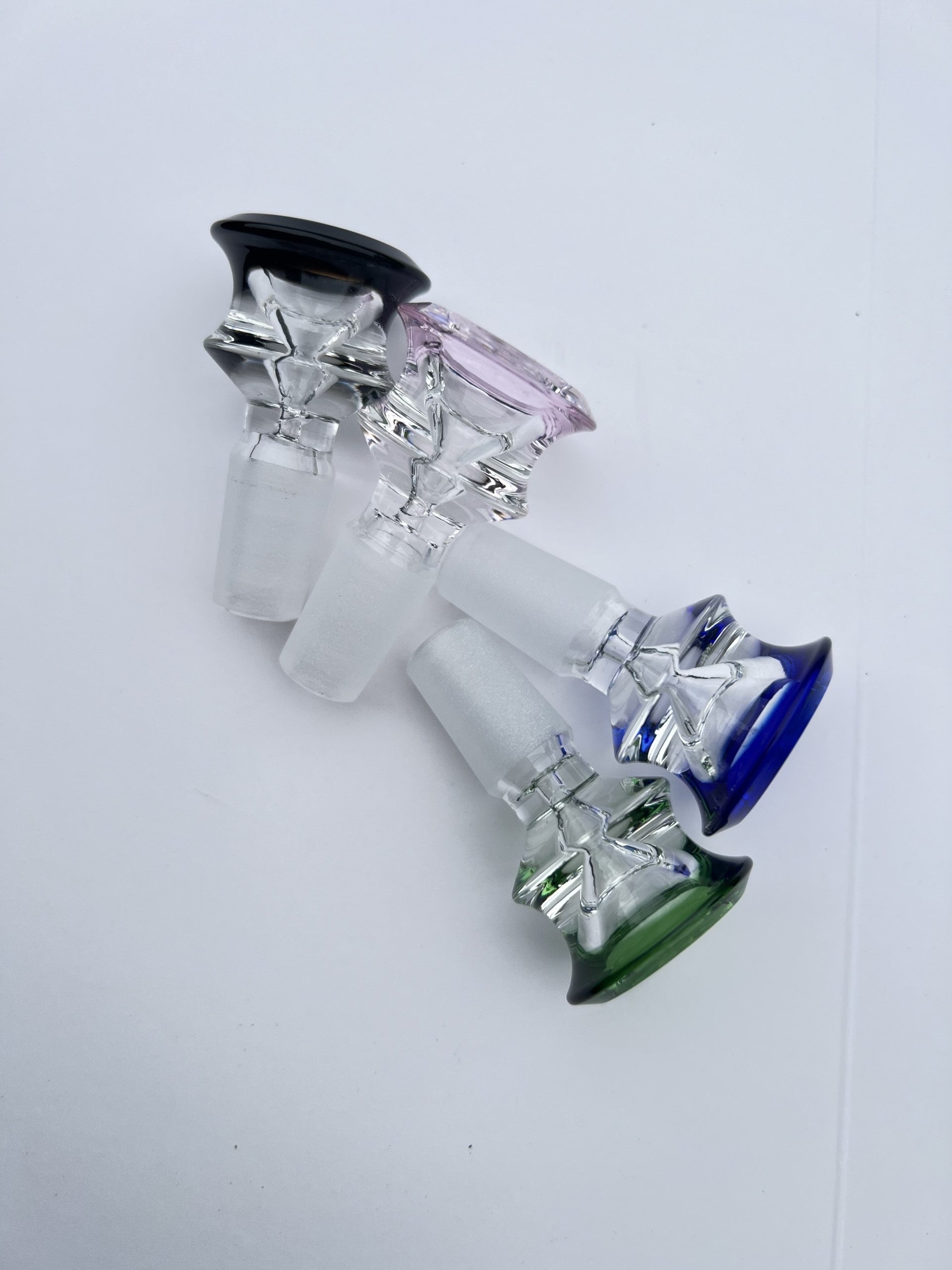 DEEZNUTZ GLASS COLOR 14MM MALE BOWL 12CT