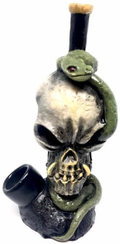 Resin Pipe Skull Snake Eye